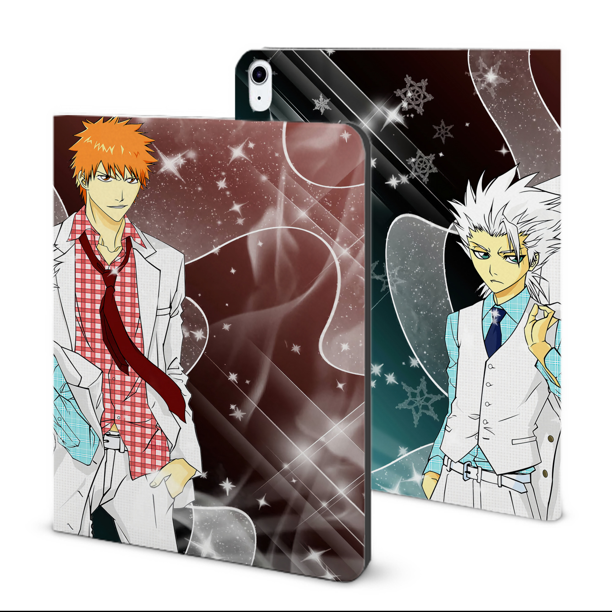 （画像用） ブリーチ BLEACH IPad ケース ブック型 PUレザー TPU 耐衝撃 軽量 薄型 ペン収納なし 全面保護 IPad 各モデル対応